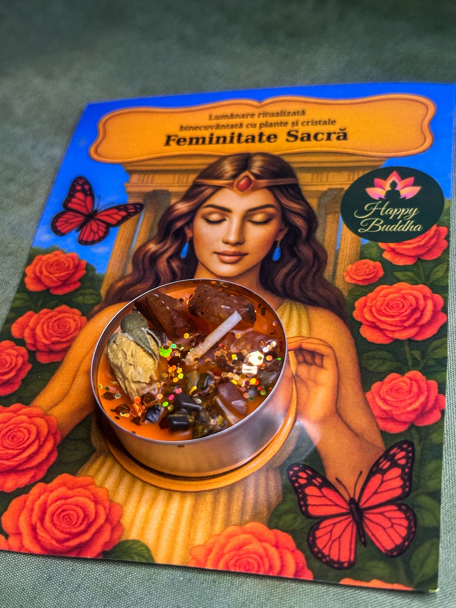 Lumanare ritualizata - Feminitate Sacra - imagine 3