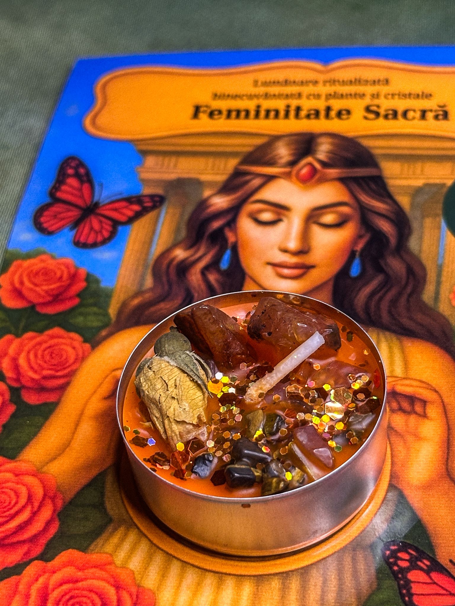 Lumanare ritualizata - Feminitate Sacra - imagine 2