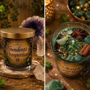 Lumanare ritualizata - Abundenta si Prosperitate