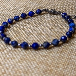 Brățară din Lapis Lazuli Fațetat