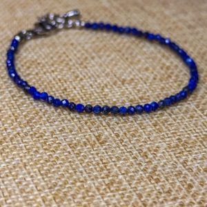 Brățară Lapis Lazuli fatetat 2mm