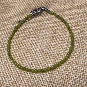 Brățară Peridot fatetat 2mm